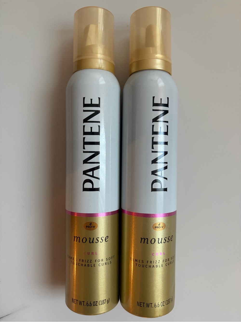 (2) Pantene Pro-V Curl Mousse 6.6oz New